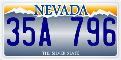 NV license plate 35A796