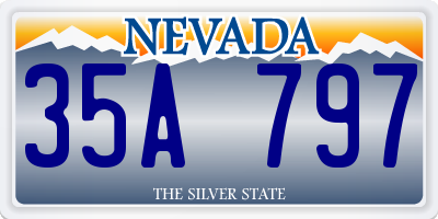 NV license plate 35A797
