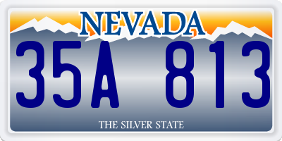 NV license plate 35A813