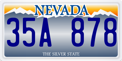 NV license plate 35A878