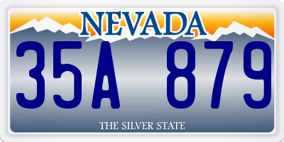 NV license plate 35A879