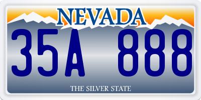 NV license plate 35A888