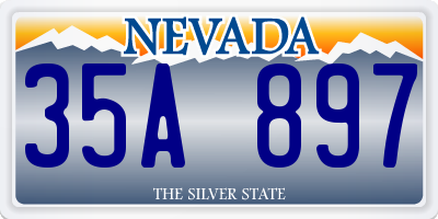 NV license plate 35A897