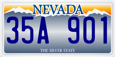 NV license plate 35A901