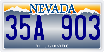 NV license plate 35A903