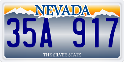 NV license plate 35A917