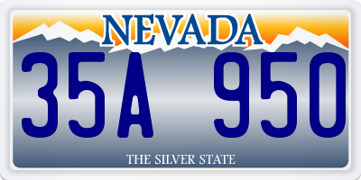 NV license plate 35A950