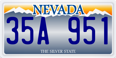 NV license plate 35A951