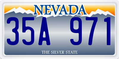 NV license plate 35A971