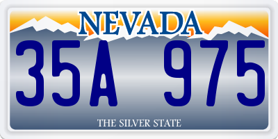 NV license plate 35A975