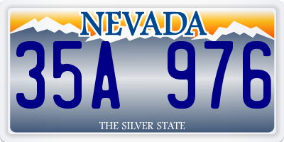 NV license plate 35A976