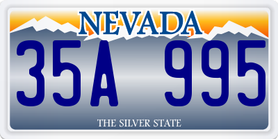 NV license plate 35A995