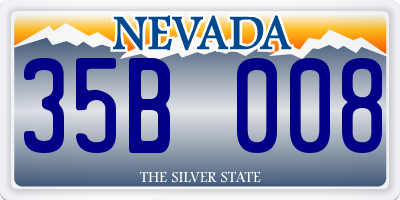 NV license plate 35B008