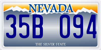 NV license plate 35B094
