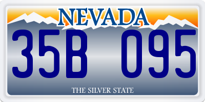 NV license plate 35B095