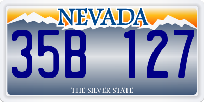 NV license plate 35B127