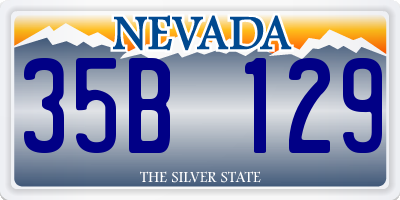 NV license plate 35B129