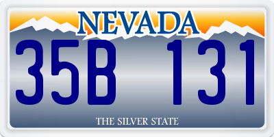 NV license plate 35B131