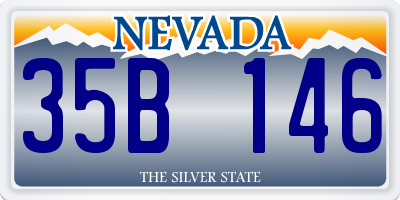 NV license plate 35B146