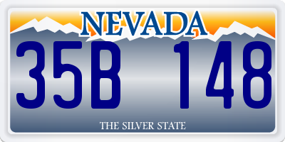 NV license plate 35B148