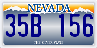 NV license plate 35B156