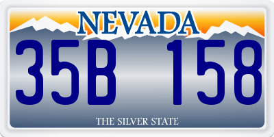 NV license plate 35B158