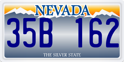 NV license plate 35B162