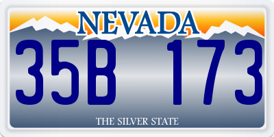 NV license plate 35B173