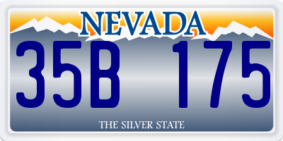 NV license plate 35B175