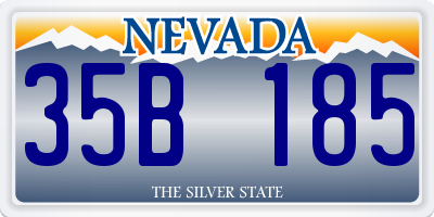 NV license plate 35B185