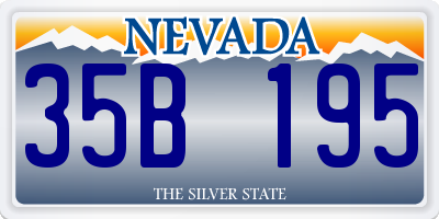NV license plate 35B195