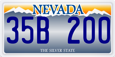 NV license plate 35B200