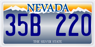 NV license plate 35B220