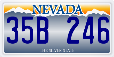 NV license plate 35B246