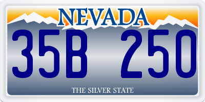 NV license plate 35B250