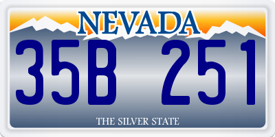 NV license plate 35B251