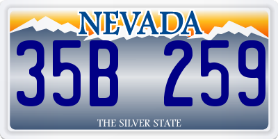 NV license plate 35B259