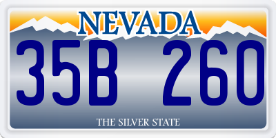 NV license plate 35B260