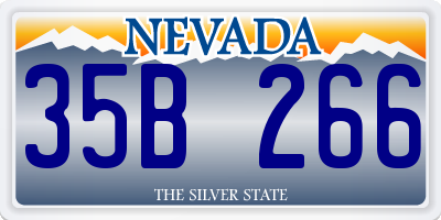NV license plate 35B266