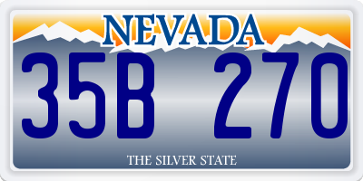 NV license plate 35B270
