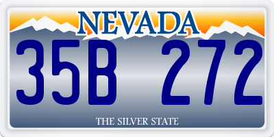 NV license plate 35B272