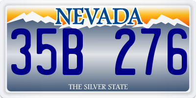 NV license plate 35B276