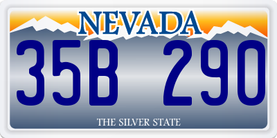 NV license plate 35B290