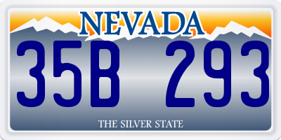 NV license plate 35B293