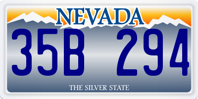 NV license plate 35B294
