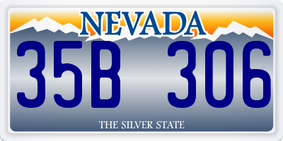 NV license plate 35B306