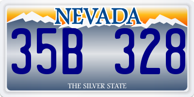 NV license plate 35B328
