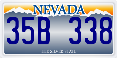 NV license plate 35B338