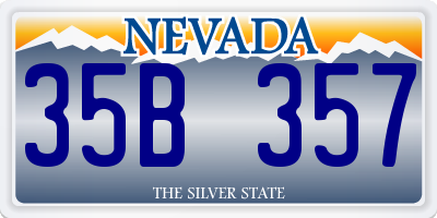 NV license plate 35B357