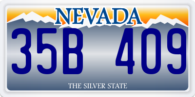 NV license plate 35B409